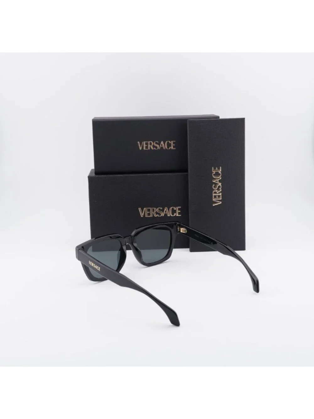 Versace VE4510U GB1/87 Square Sunglasses – Black / Dark Grey
